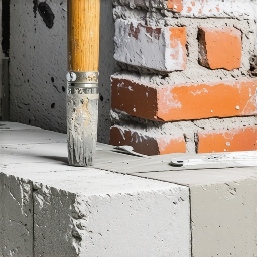 Modern Polymer-Mortar Application Applying polymer-modified mortar to brick masonry for enhanced durability.