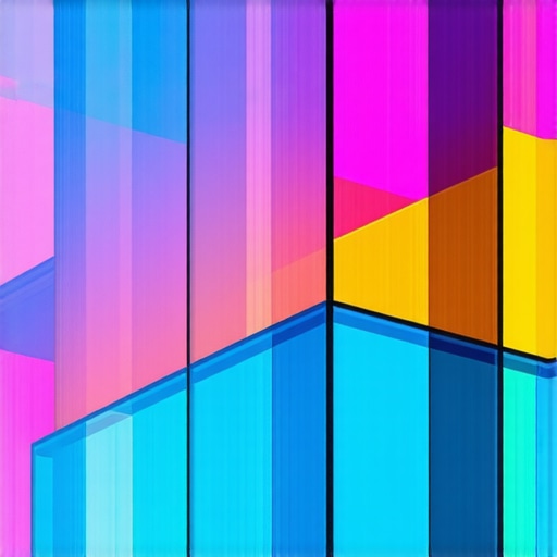 Futuristic building facade with nano-coatings and embedded sensors