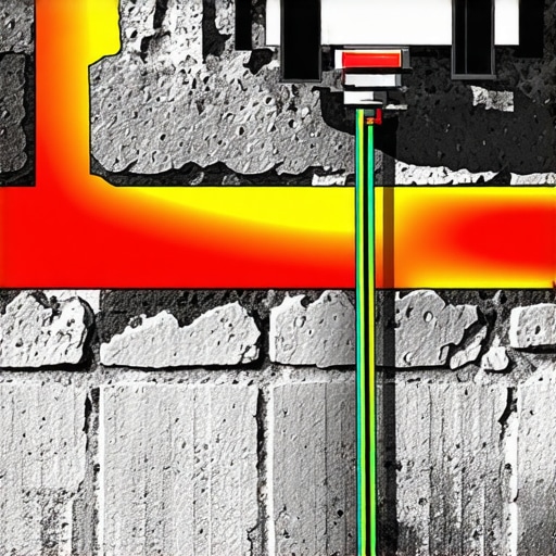 Embedded sensors in brick wall for structural health monitoring