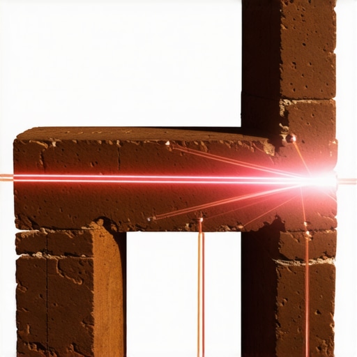 Close-up of fiber optic sensors embedded in historic masonry for structural monitoring