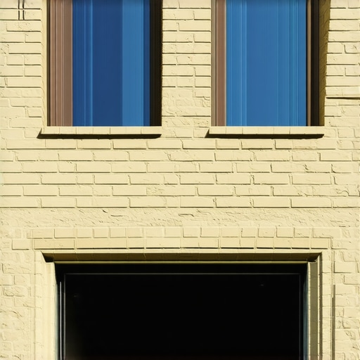 Innovative Masonry Repair with Advanced Materials Close-up of modern masonry repair using nanotechnology-enhanced mortars and bio-resistant coatings.