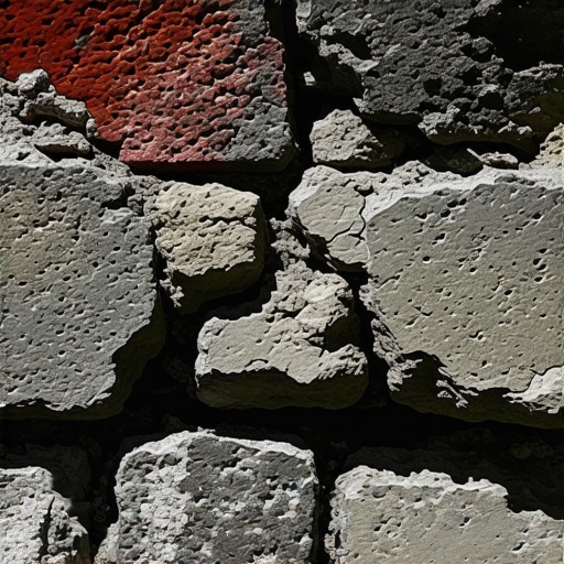 Microbial Masonry Reinforcement Image illustrating bacteria-induced calcium carbonate sealing masonry cracks