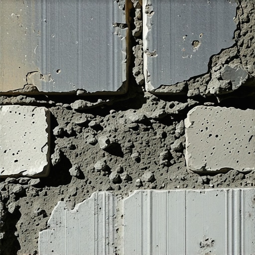 Detailed view of advanced mortar infused with nanomaterials used in tuckpointing processes.