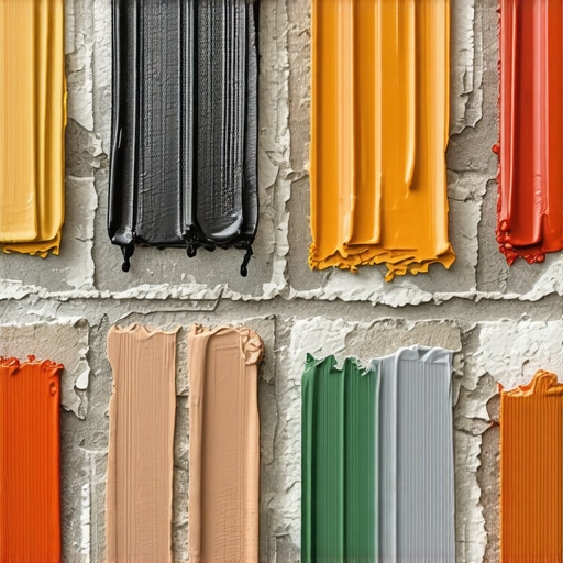 Innovative Masonry Repair Materials Close-up view of modern masonry repair materials, including epoxy resins and breathable sealants, on brick surface.