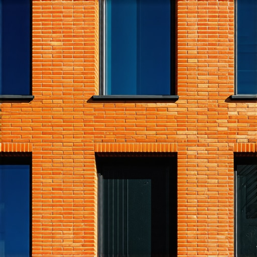 Historic brick facade with nano-enhanced protective layer.