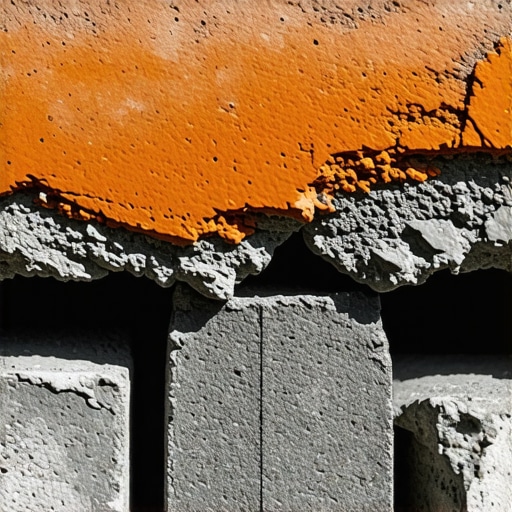 Microscopic view of nano-engineered mortar bonding to brick surface