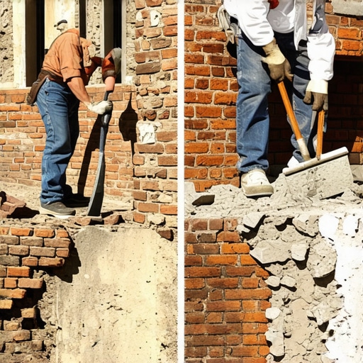 Why Grinding Out Old Mortar is Better than Patching Over It
