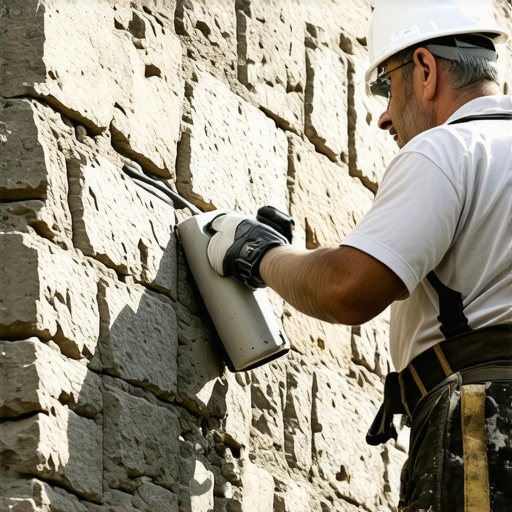 Ditching Mortar for High-Tack Adhesives in Vertical Stone Repairs