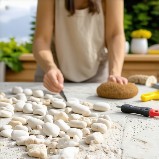 Fixing Loose Decorative Stones on Outdoor Kitchens