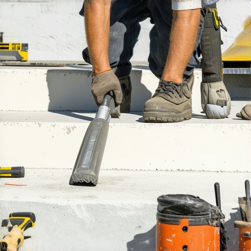 Fixing Spalled Concrete Steps with High-Performance Overlays