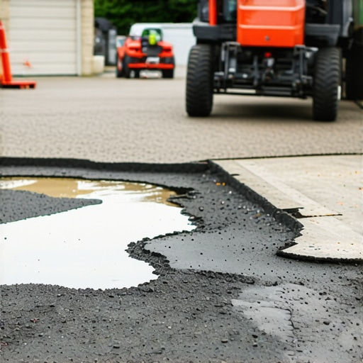 Fixing driveway holes with industrial-grade concrete patches
