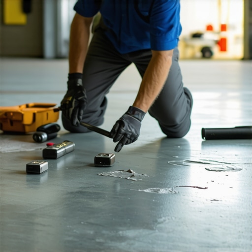 Fixing spalled garage floors with heavy-duty patches