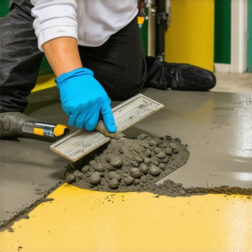 How to apply a thin-set concrete patch to a slab