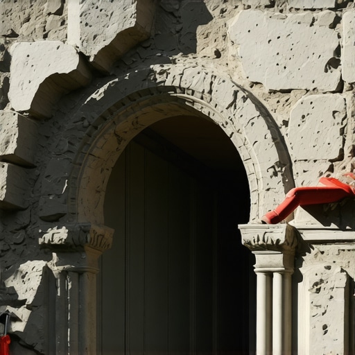 How to fix crumbling mortar on a decorative stone arch