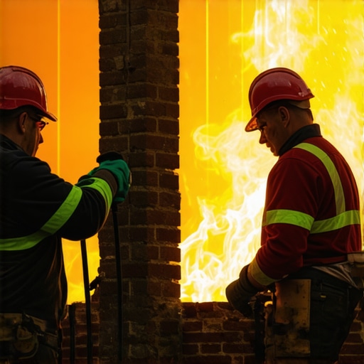 How to handle fire-rated masonry installation in high-heat zones