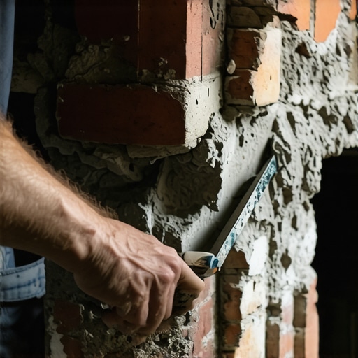 How to repair a crumbling mortar joint in a fireplace