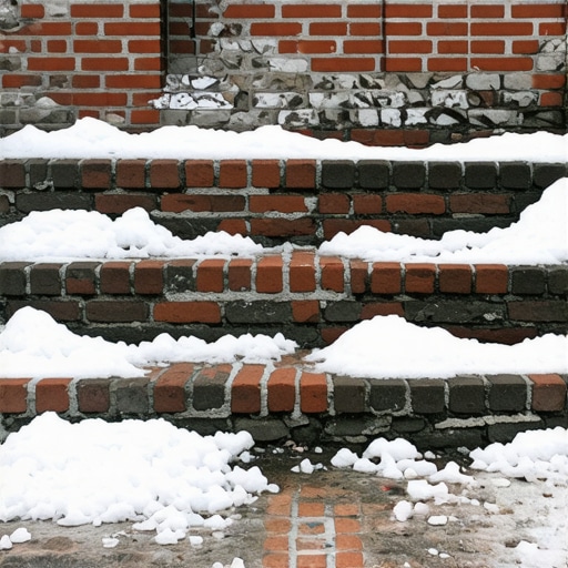 Managing Salt Damage on Brick Stairs During the Winter Months