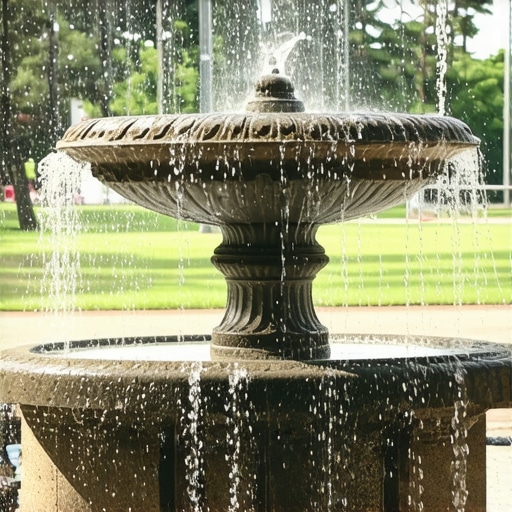 Removing Calcium Deposits from Outdoor Masonry Fountains
