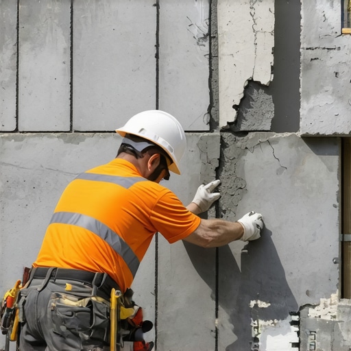 Repairing vertical cracks in modular block walls