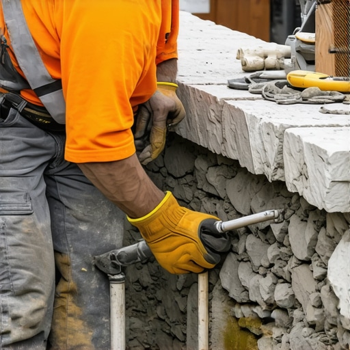 Resetting Loose Stone Coping Without Making a Mess