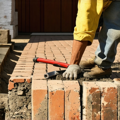 Saving a Sunken Brick Walkway Without Buying New Materials