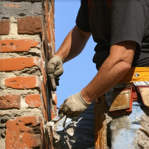 Stopping chimney leaks with professional tuckpointing services