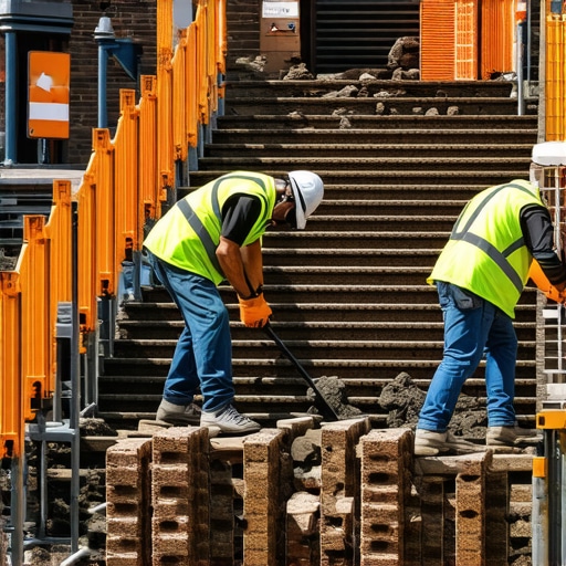 A Way to Secure Loose Brick Steps in High-Traffic Areas