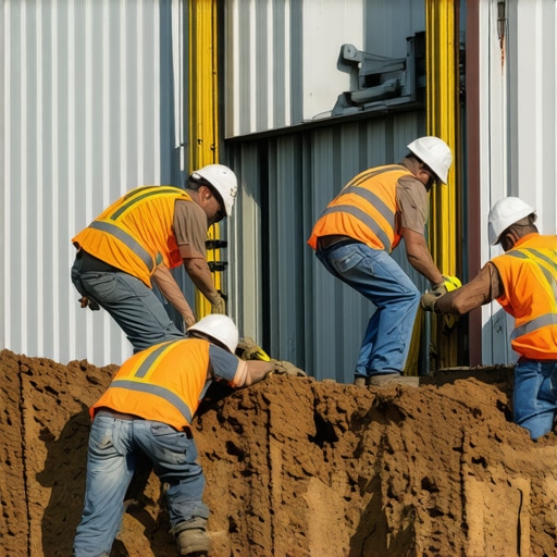 Fixing Sinking Modular Walls Caused by Poor Soil Compaction