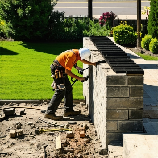 Fixing a Modular Retaining Wall That’s Leaning Toward the Street