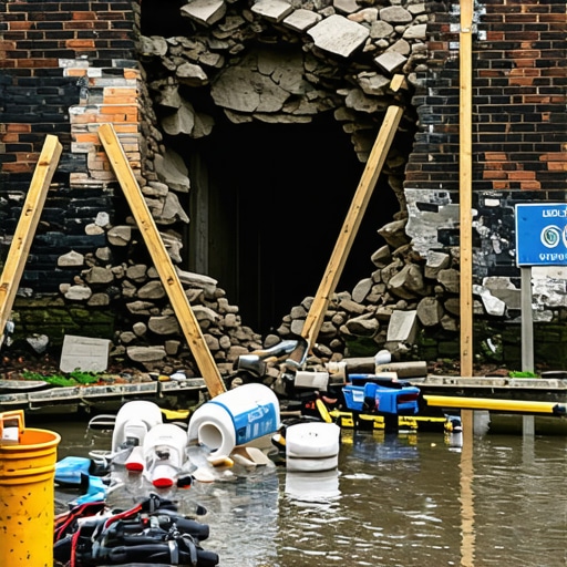 How to Save a Collapsing Brick Wall After a Flood