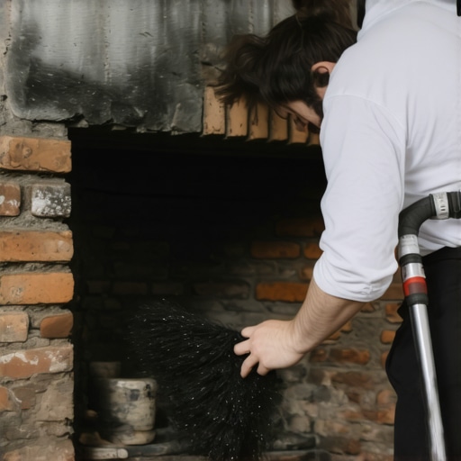 The Correct Way to Deep-Clean Soot From a Brick Fireplace