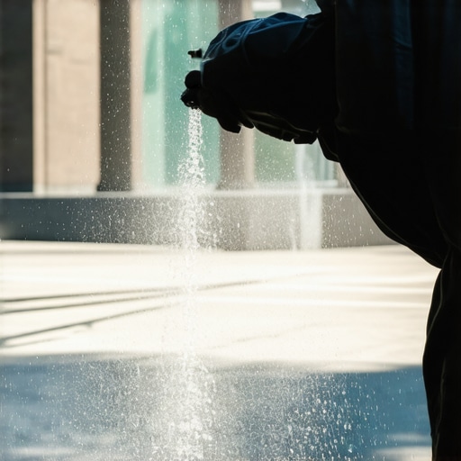 Deep cleaning granite facades without dulling the finish