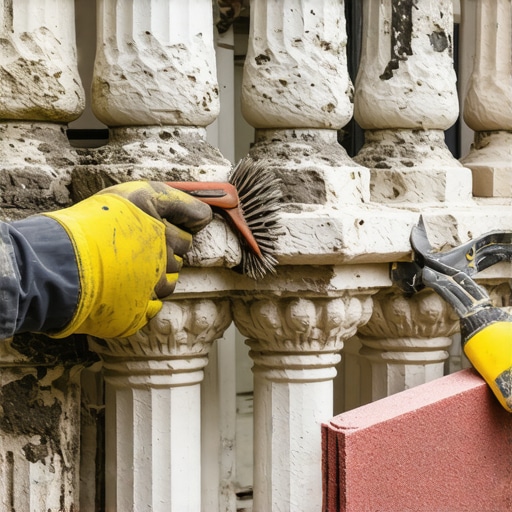 How to prep stone balustrades for a deep restoration