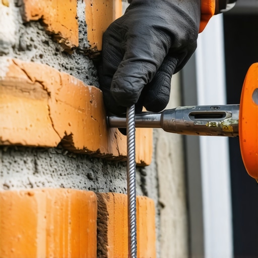 How to secure detached masonry ties from the outside