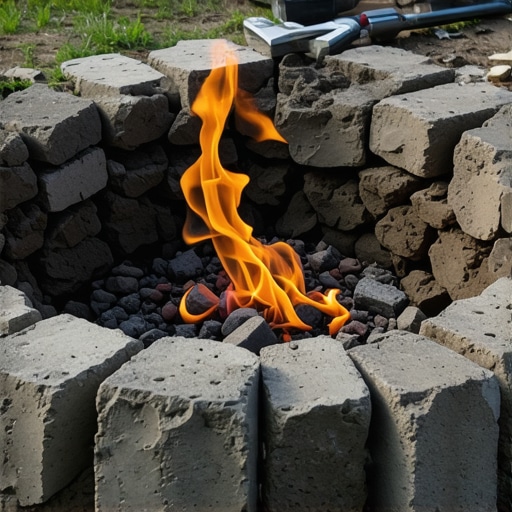 Rebuilding a masonry fire pit for better airflow