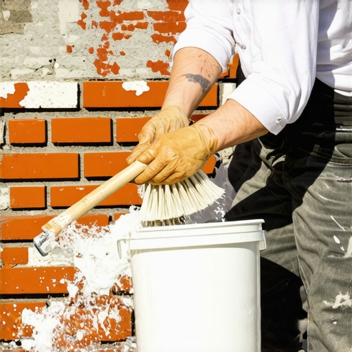 Restoring brick wall luster without using high-pressure water