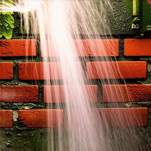 The best way to remove algae from a north-facing brick wall