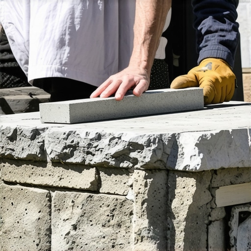 The proper way to install stone coping on a parapet wall